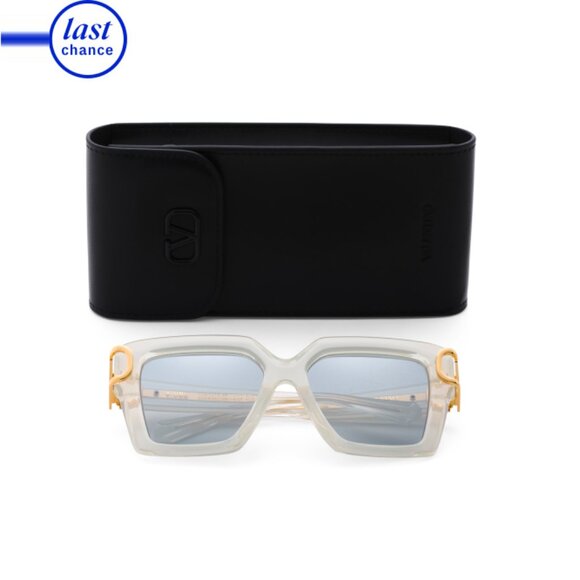 VALENTINO Gold/grey 55mm Designer Square Sunglasses - Picture 1 of 2